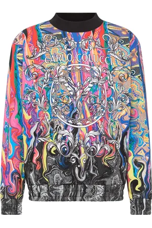 Carlo Colucci Heren, Sweatshirts & Hoodies, Veelkleurig, Maat: S