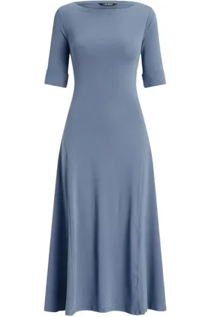 Ralph Lauren Dames, Jurken, Blauw, Maat: XS Katoen
