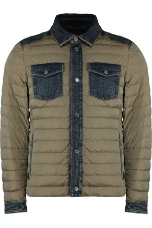 MOORER Heren, Jassen, Groen, Maat: XL Denim