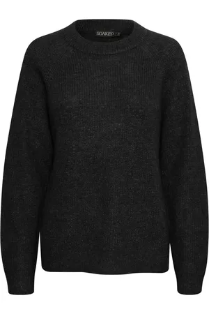 Soaked in Luxury Dames, Truien, Zwart, Maat: XL Wol