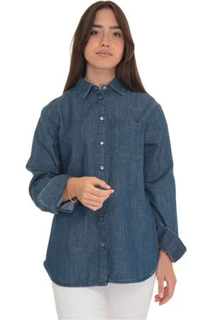 Max Mara Dames, Blouses & Shirts, Blauw, Maat: L Denim