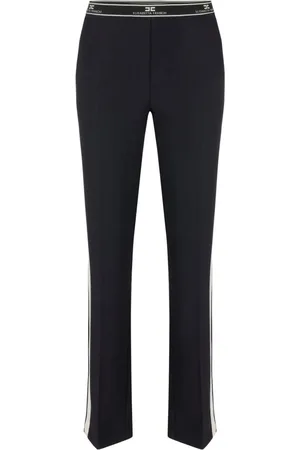 Elisabetta Franchi Dames, Broeken, Zwart, Maat: M Poliester