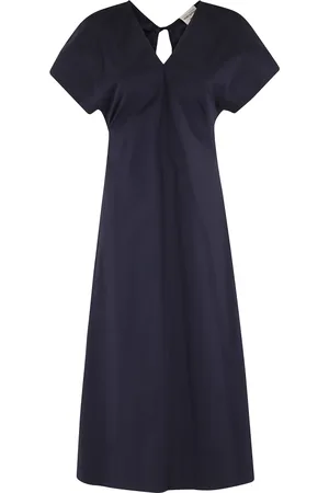 SEMICOUTURE Dames, Jurken, Blauw, Maat: XS