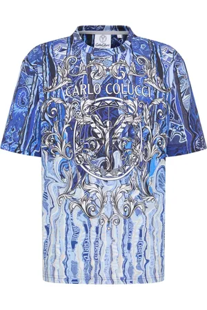 Carlo Colucci Heren, Tops, Blauw, Maat: XS
