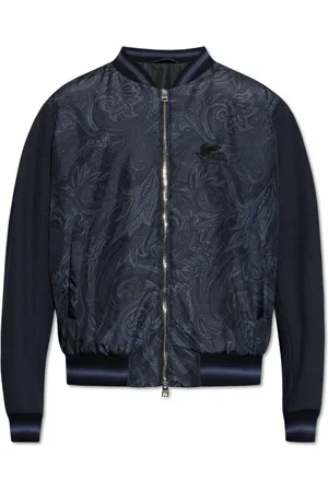 Etro Heren, Jassen, Blauw, Maat: 2XL Satijn