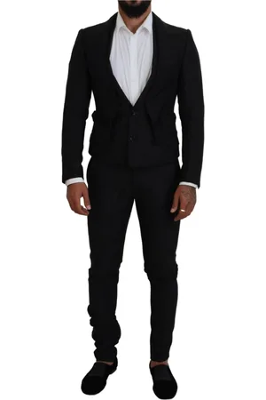 Dolce & Gabbana Heren, Pakken, Zwart, Maat: S Zijde