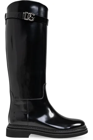 Dolce & Gabbana Dames, Schoenen, Zwart, Maat: 36 EU Leer