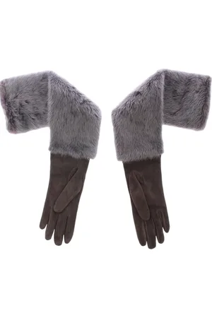 Dolce & Gabbana Dames, Accessoires, Grijs, Maat: 7 IN Suède