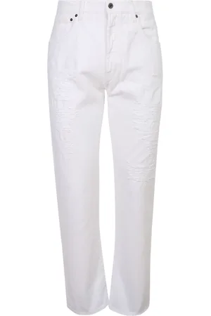 14 BROS Heren, Jeans, Wit, Maat: W34 Katoen