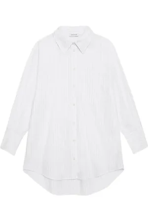 ANINE BING Dames, Blouses & Shirts, Wit, Maat: XS Katoen