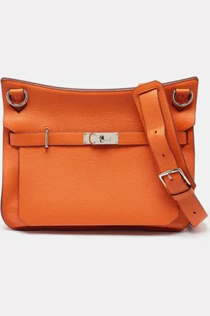 Hermès Dames, Pre-owned, Oranje, Maat: ONE Size Leer