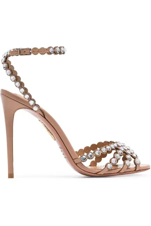 Aquazzura Dames, Schoenen, Roze, Maat: 41 EU Satijn