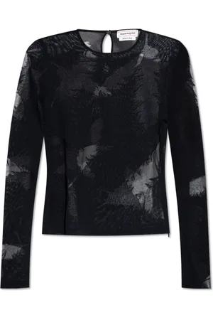 Alexander McQueen Dames, Blouses & Shirts, Zwart, Maat: XS Katoen