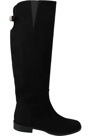 Dolce & Gabbana Dames, Schoenen, Zwart, Maat: 35 EU Suède