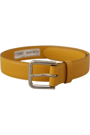 Dolce & Gabbana Dames, Accessoires, Geel, Maat: 60 CM Leer