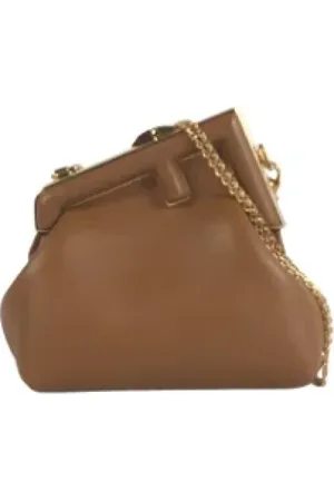 Fendi Dames, Pre-owned, Bruin, Maat: ONE Size Leer