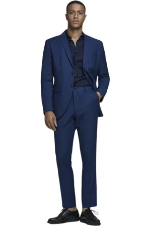 JACK & JONES Heren, Pakken, Blauw, Maat: 2XL
