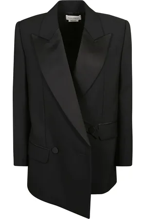 Alexander McQueen Dames, Jassen, Zwart, Maat: XS Wol