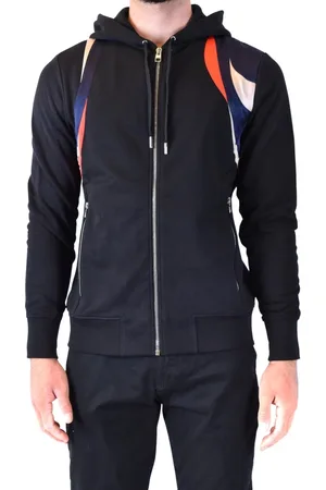 Alexander McQueen Heren, Sweatshirts & Hoodies, Zwart, Maat: S Katoen