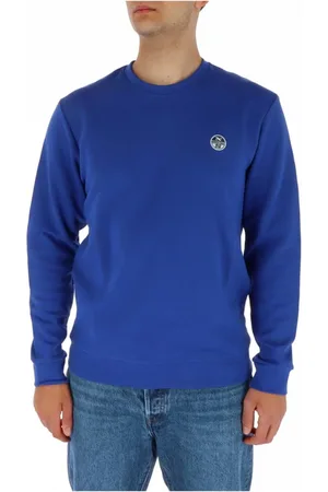 North Sails Heren, Sweatshirts & Hoodies, Blauw, Maat: S Katoen