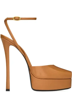 Saint Laurent Dames, Schoenen, Bruin, Maat: 38 EU Leer