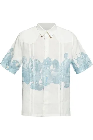 Givenchy Heren, Overhemden, Blauw, Maat: XL Linnen