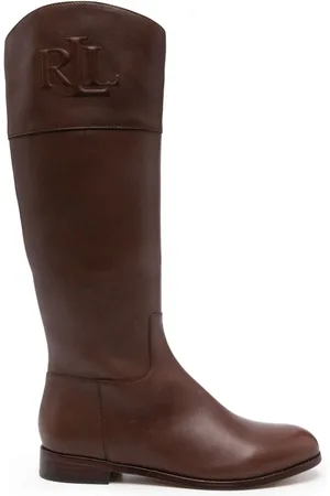Ralph Lauren Dames, Schoenen, Bruin, Maat: 38 1/2 EU Leer