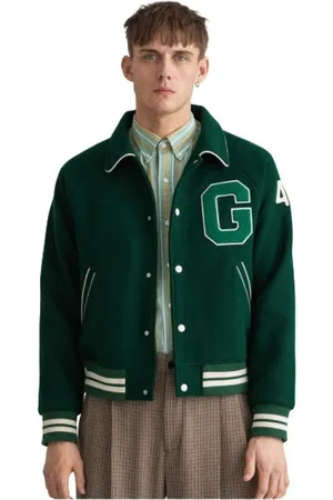 GANT Heren, Jassen, Groen, Maat: 2XL Wol
