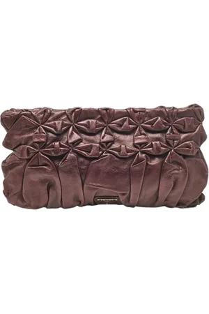 Prada Dames, Pre-owned, Paars, Maat: ONE Size Leer