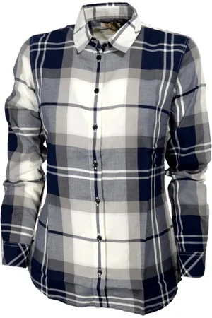 Barbour Dames, Blouses & Shirts, Blauw, Maat: XS Katoen