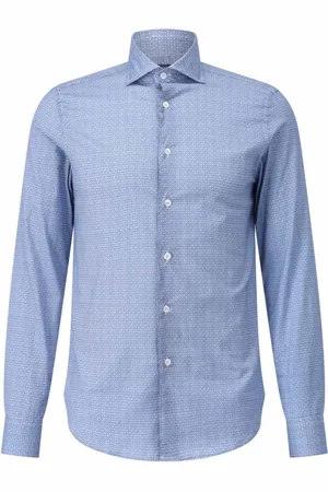 FEDELI Heren, Overhemden, Blauw, Maat: 3XL Katoen