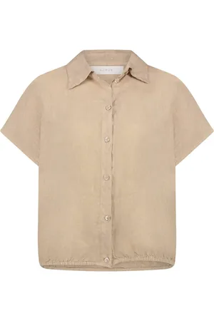 NUKUS Dames, Blouses & Shirts, , Maat: 3XL Linnen