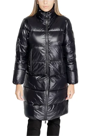 Armani Exchange Dames, Mantels, Zwart, Maat: M Polyamide