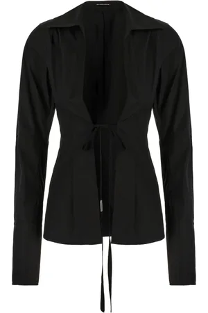 ANN DEMEULEMEESTER Dames, Blouses & Shirts, Zwart, Maat: M