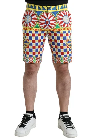 Dolce & Gabbana Heren, Korte broeken, Veelkleurig, Maat: L Katoen