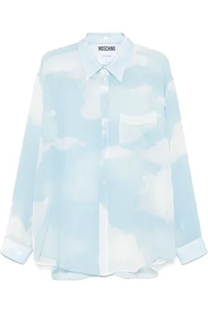 Moschino Heren, Overhemden, Blauw, Maat: L
