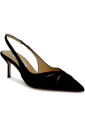 Aquazzura Dames, Schoenen, Zwart, Maat: 37 1/2 EU Velours