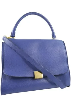 Céline Dames, Pre-owned, Blauw, Maat: ONE Size Leer