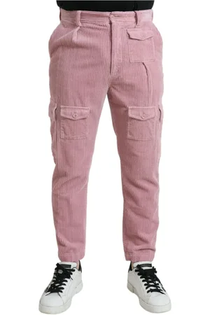 Dolce & Gabbana Heren, Broeken, Roze, Maat: M Corduroy