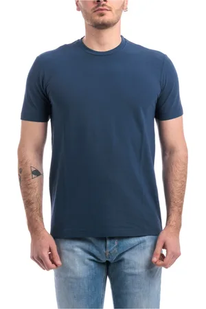 ALTEA Heren, Tops, Blauw, Maat: S Katoen