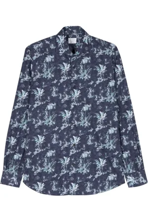 MAZZARELLI Heren, Overhemden, Blauw, Maat: 4XL Katoen