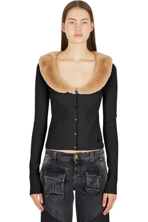 BLUMARINE Dames, Truien, Zwart, Maat: M Viscose