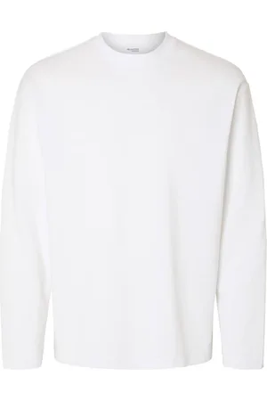 SELECTED Heren, Tops, Wit, Maat: L Katoen