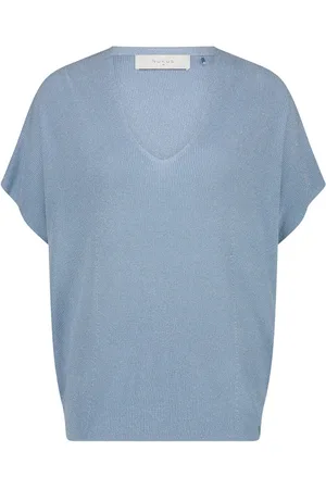 NUKUS Dames, Truien, Blauw, Maat: L