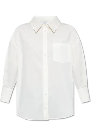 ANINE BING Dames, Blouses & Shirts, Wit, Maat: M Katoen