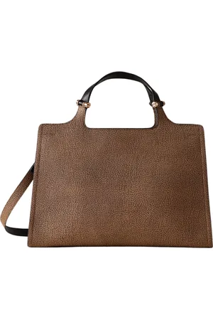 Borbonese Dames, Tassen, Bruin, Maat: ONE Size Leer