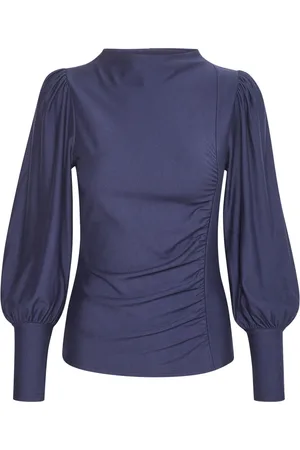 Gestuz Dames, Blouses & Shirts, Blauw, Maat: S Viscose