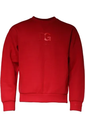 Dolce & Gabbana Heren, Sweatshirts & Hoodies, Rood, Maat: M Katoen