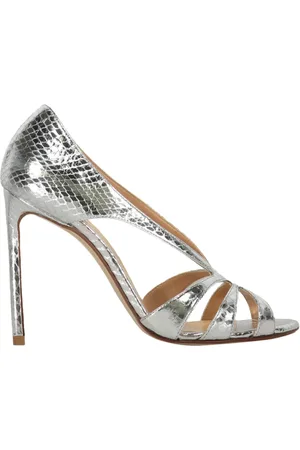 Francesco Russo Dames, Schoenen, Grijs, Maat: 39 EU Leer
