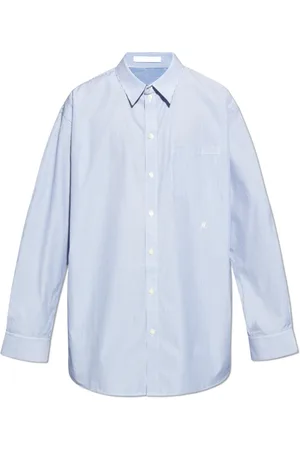 Helmut Lang Heren, Overhemden, Blauw, Maat: M Katoen